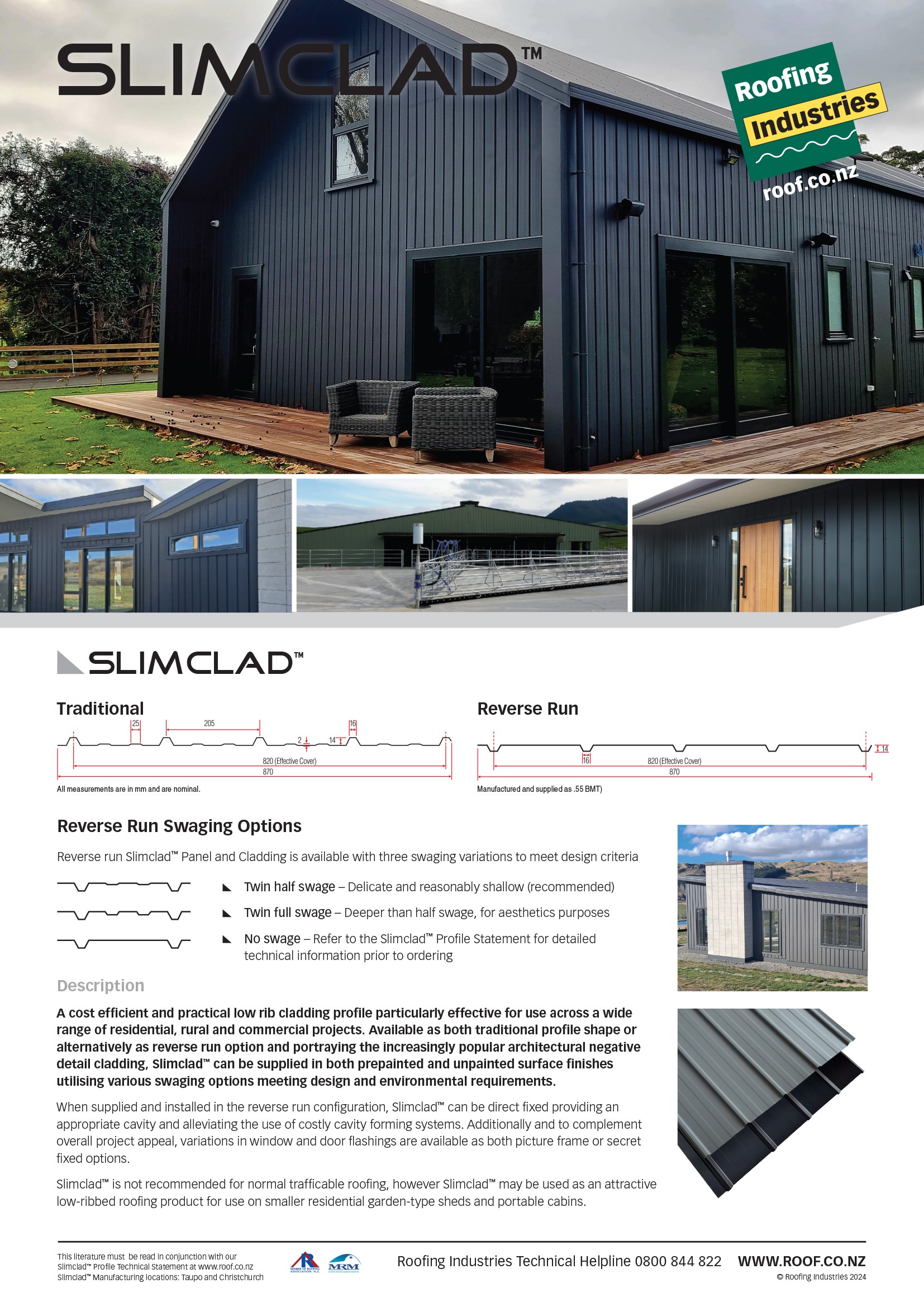 Slimclad™ Roofing Industries
